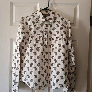EUC The American West Pearl Snap Western Long Sleeve Shirt Size M